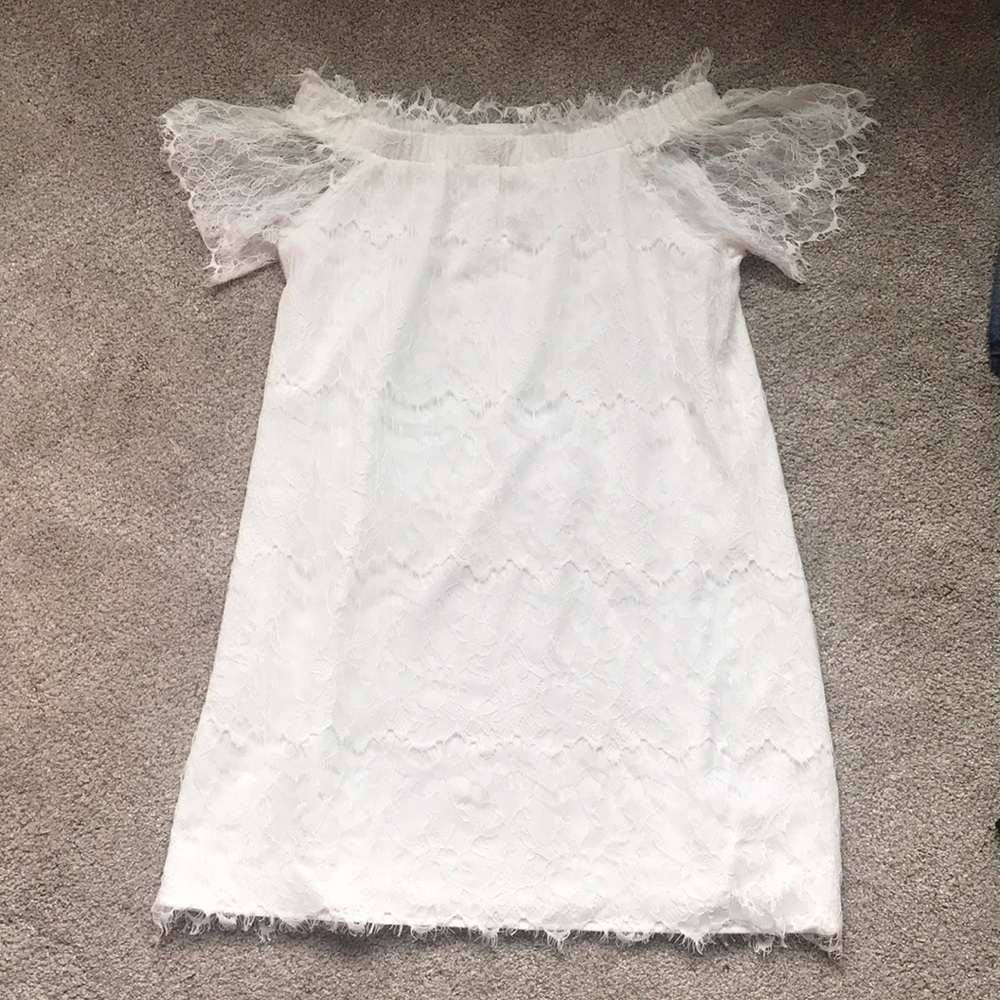 White lace dress